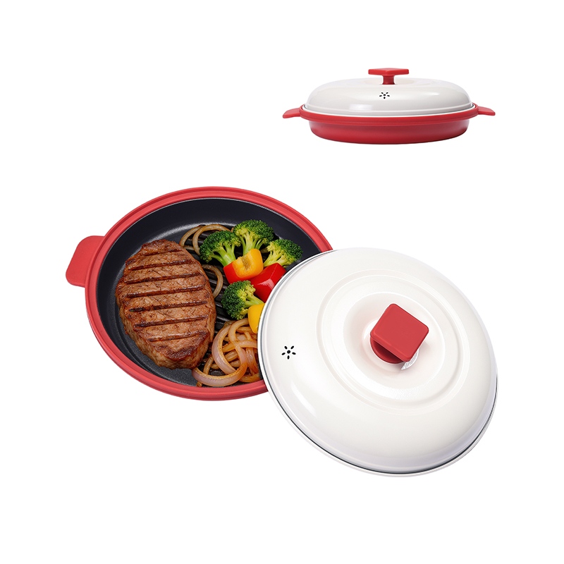 Wielogarnkowy grill mikrofalowy z regulacją temperatury